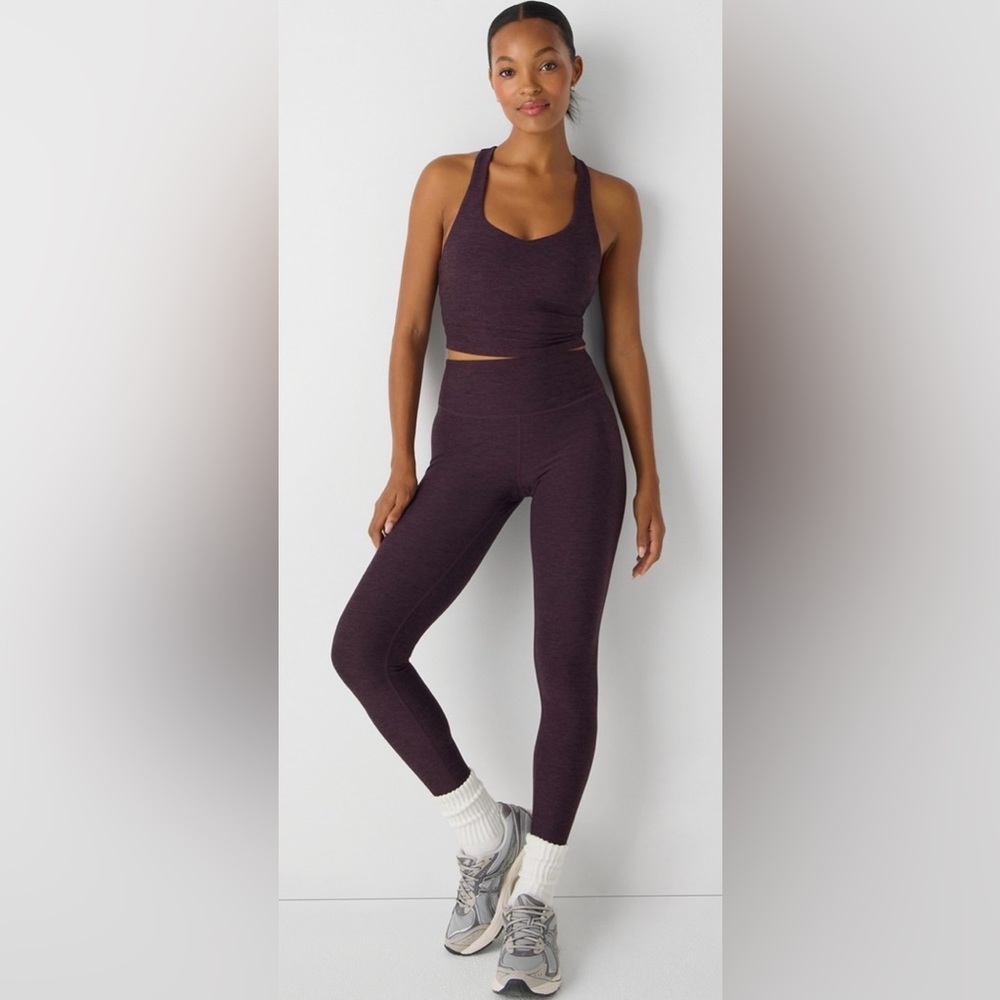 Oxblood Heather Luxe360 HeatherFlex 7/8 Legging | XS | NWT | Fabletics